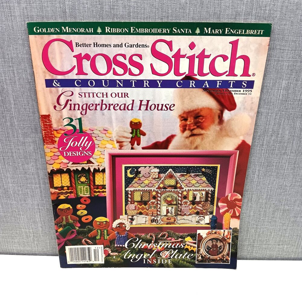 Christmas‎ Cross Stitch Magazine Better Homes & Gardens Hanukah+  90s Crafts